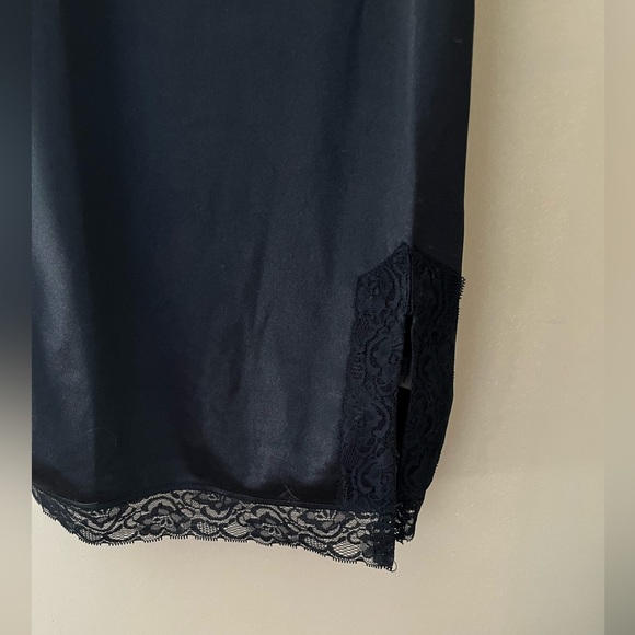 Black Slip dress with lace:)🖤 - Picture 2 of 3